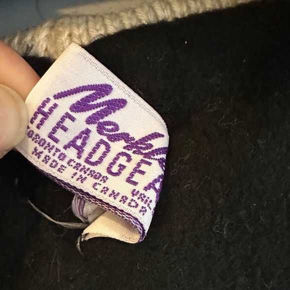 Merkley Headgear 100% wool knit headband vintage tree pattern winter unisex - Picture 4 of 6